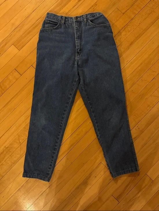 Women’s Straight Jeans in Dark Blue Denim - Picture 2 of 4